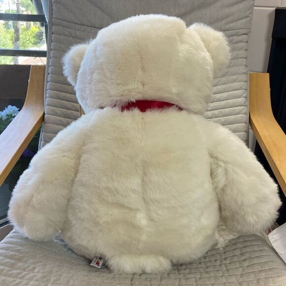 NWT Vtg White Teddy Bear 28" Aurora Huggy Large Jumbo Plush Stuffed Animal - Picture 2 of 7